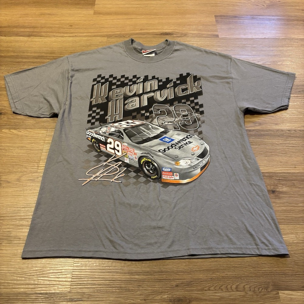 Vintage Kevin Harvick #29 NASCAR T-Shirt XL Goodwrench RCR Chase Authentics Y2K